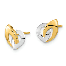 Load image into Gallery viewer, 14K White Rhodium Fancy Teardrop Post Earrings
