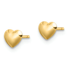 Load image into Gallery viewer, 14K Polished Heart Post Stud Earrings
