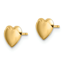 Load image into Gallery viewer, 14K Polished Heart Post Earrings
