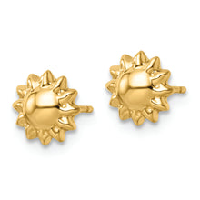 Load image into Gallery viewer, 14k Polished Sun Post Earrings
