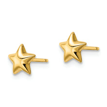 Load image into Gallery viewer, 14k Polished Star Post Earrings
