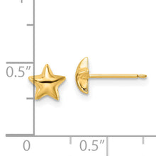 Load image into Gallery viewer, 14k Polished Star Post Earrings
