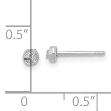 Load image into Gallery viewer, 14KW Polished Rose Post Earrings
