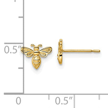 Load image into Gallery viewer, 14k Bumble Bee Post Earrings
