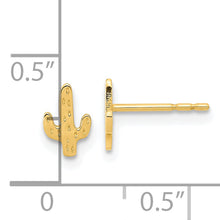 Load image into Gallery viewer, 14K Polished Cactus Post Earrings
