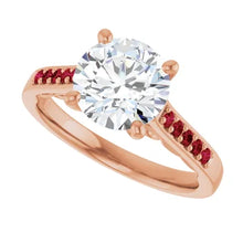 Load image into Gallery viewer, Crimson Pave Engagement Ring
