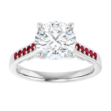 Load image into Gallery viewer, Crimson Pave Engagement Ring
