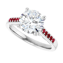 Load image into Gallery viewer, Crimson Pave Engagement Ring
