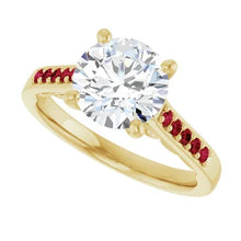 Load image into Gallery viewer, Crimson Pave Engagement Ring
